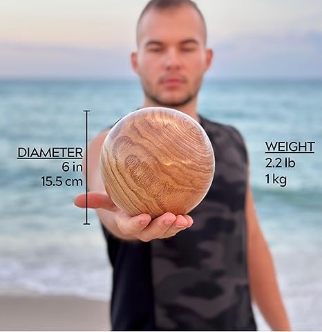 Tai Chi Ball Wooden Ball_ Tai chi Ball Qigong Martial Arts Kungfu Exercise Equipment. Wooden Ball for tai chi Practice