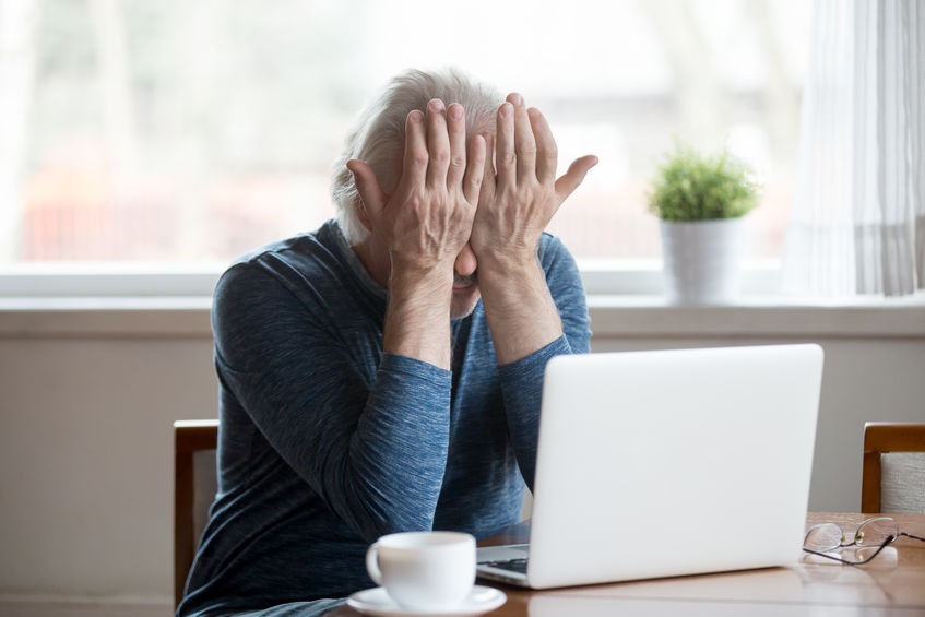 In Pain at Laptop Headache In Pain at Laptop Headache